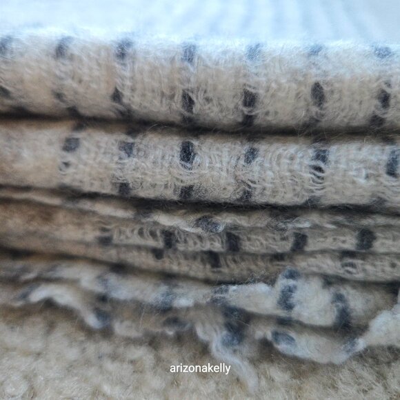 Laraib Cashmere Woven Scarf Natural Earthy Made in Nepal - Picture 15 of 16